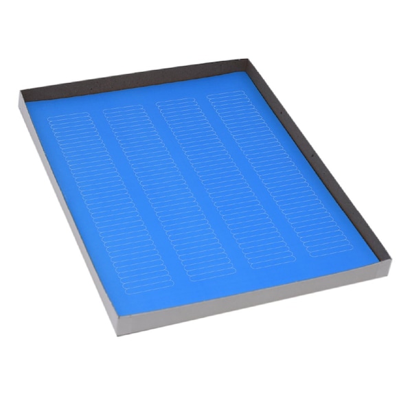 Label Sheets, Cryo, 38x6mm, for Microplates, 20 Sheets, 156 Labels per Sheet, Blue, 3120PK